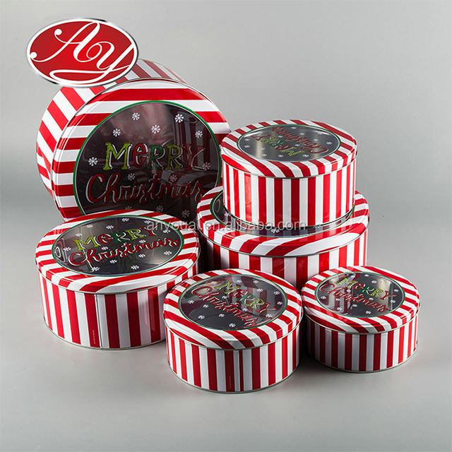 Christmas Six Piece Set Tin Box