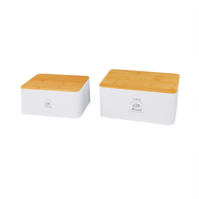 Bamboo Cover Storage Box Combination Set